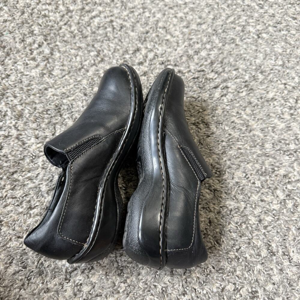 Born Women's Loafers Size 6 Shoe Black Leather Flats Comfort Career Office - Picture 7 of 8